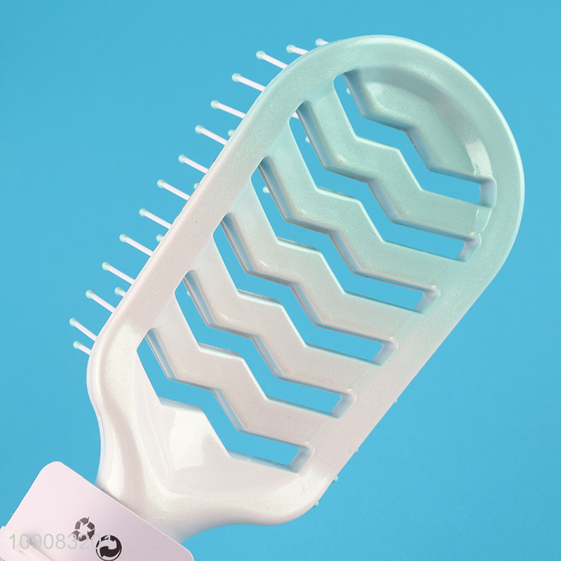 Hot products anti-static hollow wide teeth hair comb hair brush