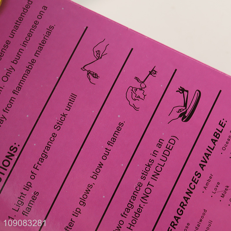 Yiwu market 60pcs long lasting incense scent incense sticks