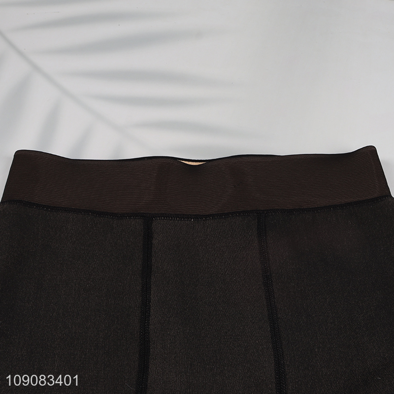 Factory Price Women's Fleece Lined Leggings Thermal Warm Winter Elastic Leggins