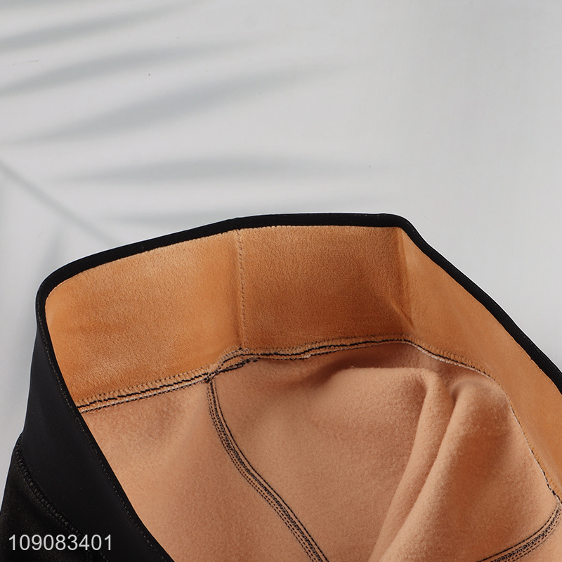 Factory Price Women's Fleece Lined Leggings Thermal Warm Winter Elastic Leggins