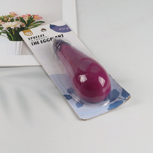 New Product Eggplant Fidget Toy Fun Squeeze Toy Stress Relief Toy