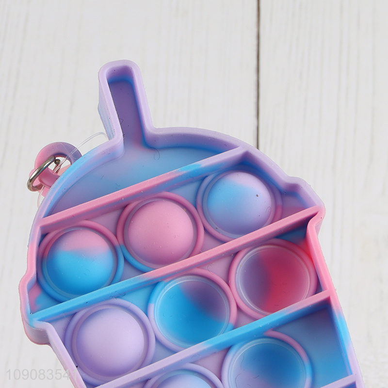 Hot Selling Ice Cream Shaped Push Pop Bubble Fidget Sensory Toy