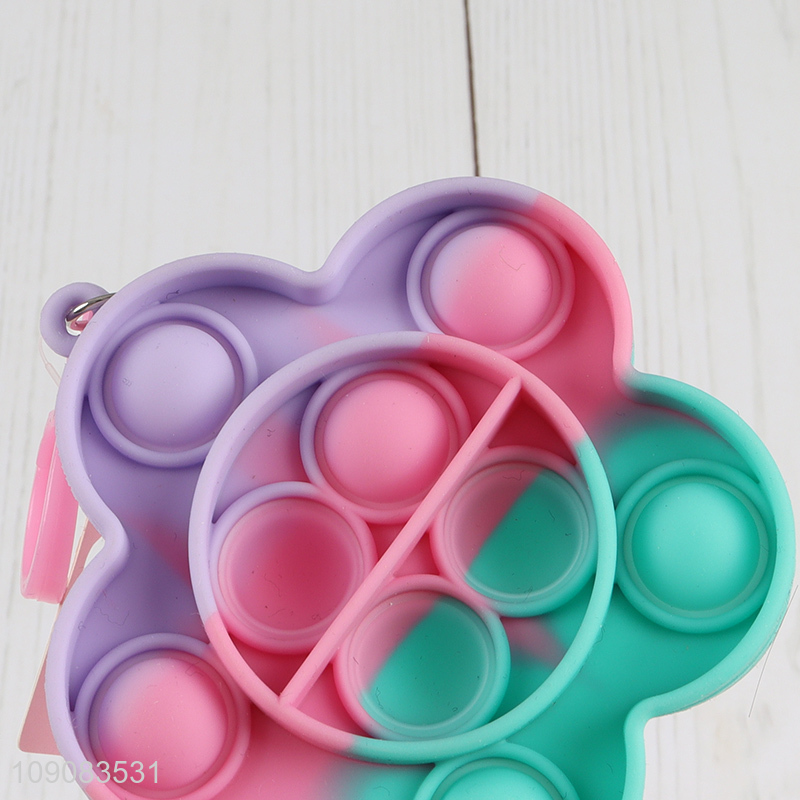 High Quality Flower Shaped Push Pop Bubble Fidget Sensory Toy