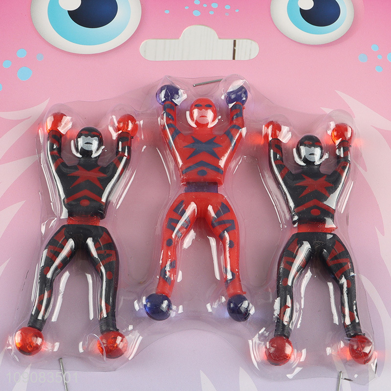 Wholesale 3PCS Sticky Wall Cimbers Stretchy Stick Toys Fidget Toy for Kids