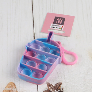 Hot Selling Ice Cream Shaped Push Pop Bubble Fidget Sensory Toy