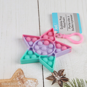 Factory Supply Star Shaped Push Pop Bubble Fidget Sensory Toy