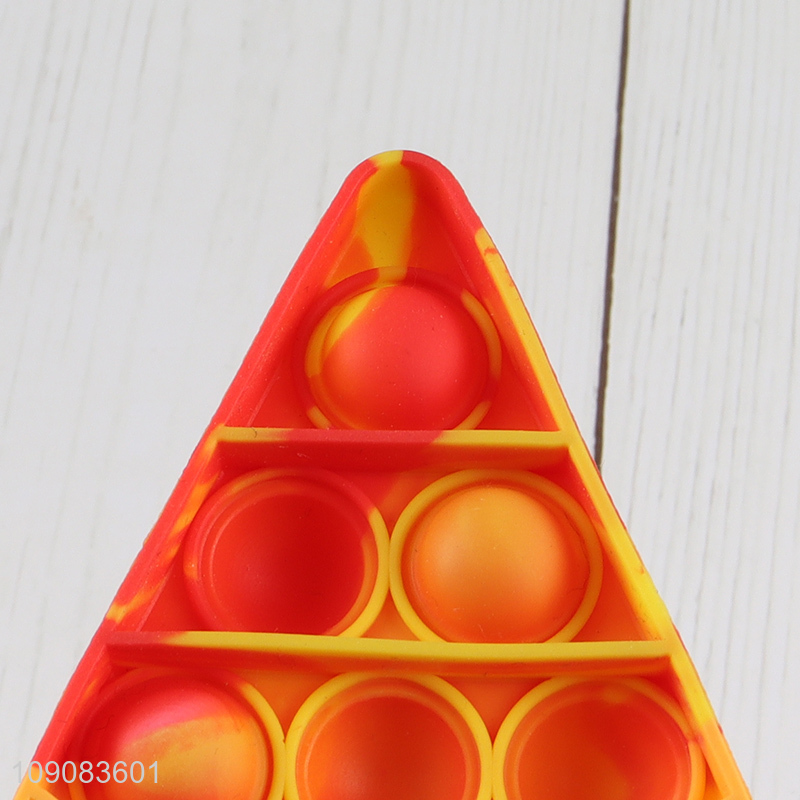 New Product Pizza Shaped Push Pop Bubble Fidget Sensory Toy