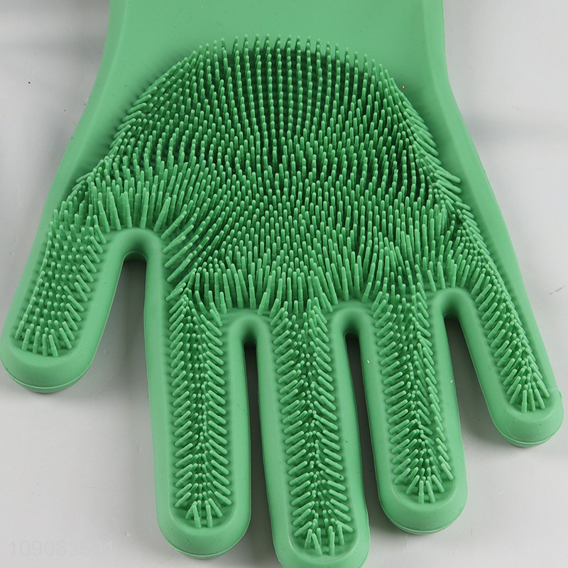 Good Quality Multi-Function Scrubbing Gloves Silicone Dish Washing Gloves