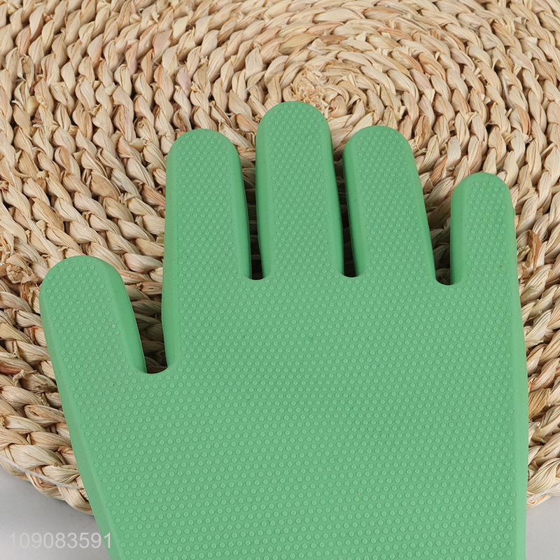 Good Quality Multi-Function Scrubbing Gloves Silicone Dish Washing Gloves