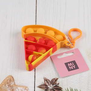 New Product Pizza Shaped Push Pop Bubble Fidget Sensory Toy