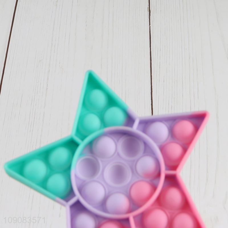 Factory Supply Star Shaped Push Pop Bubble Fidget Sensory Toy