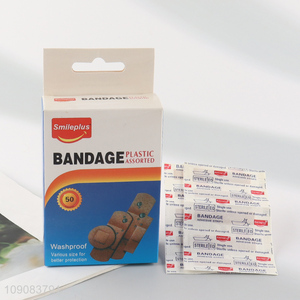 Top quality washproof plastic breathable first-aid bandage for sale