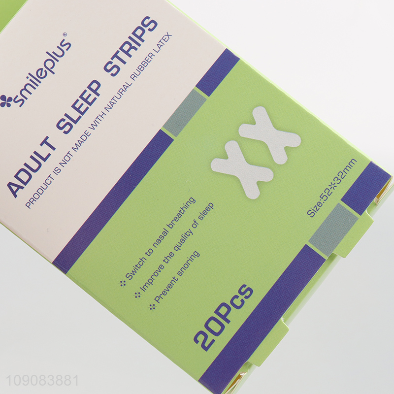 Factory supply 20pcs prevent snoring adult sleep strip for sale