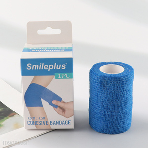 Latest design breathable blue medical elastic bandage self-adhesive bandage