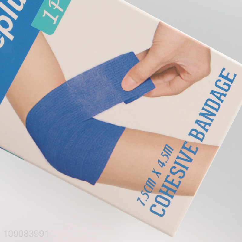 Latest design breathable blue medical elastic bandage self-adhesive bandage