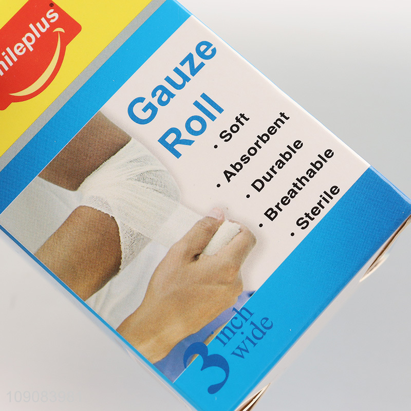Most popular breathable soft absorbent gauze roll medical elastic bandage