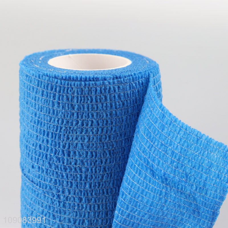 Latest design breathable blue medical elastic bandage self-adhesive bandage