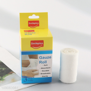 Most popular breathable soft absorbent gauze roll medical elastic bandage