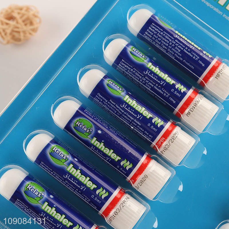 Low price fast relief from nasal decongestant vapor inhaler set