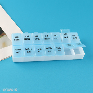 China wholesale portable travel weekly pill box medicine box