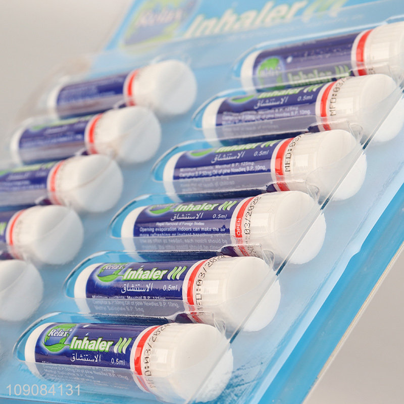 Low price fast relief from nasal decongestant vapor inhaler set