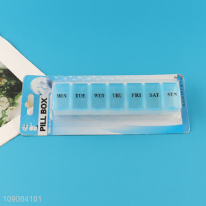 Hot selling portable travel plastic weekly pill box medicine box