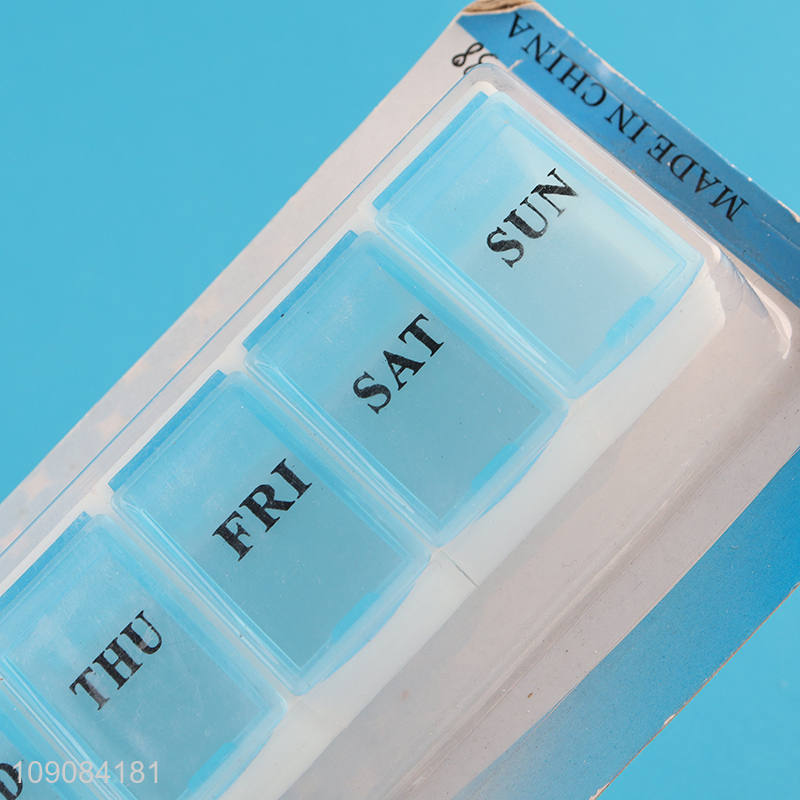 Hot selling portable travel plastic weekly pill box medicine box
