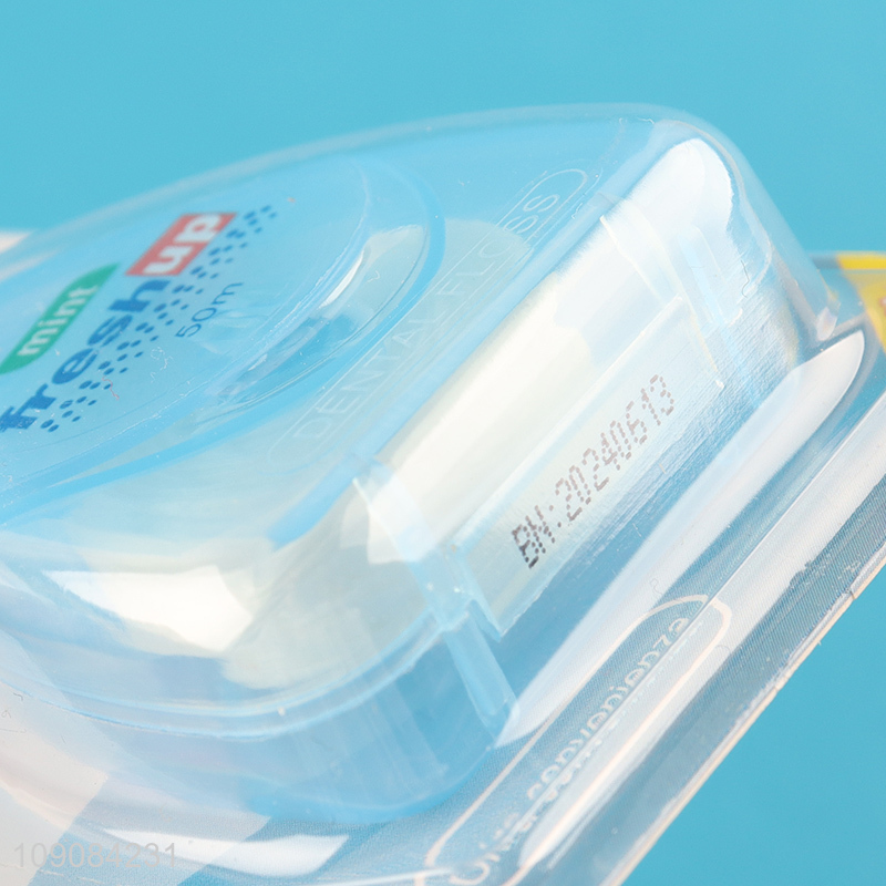 Hot products portable oral care mint dental flosser for sale