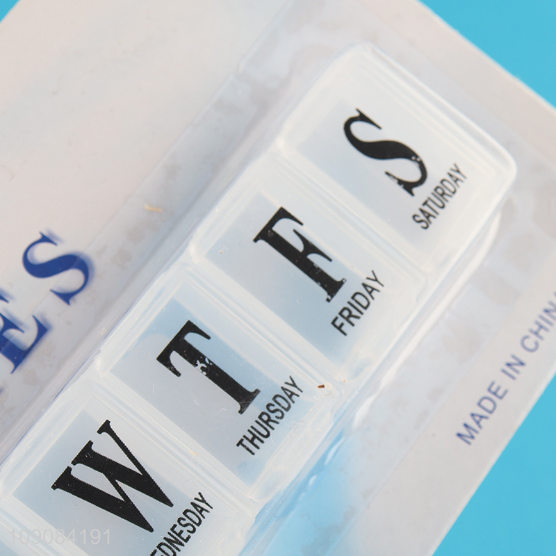 Good quality portable travel 7days plastic pill box medicine box