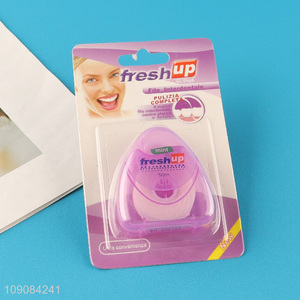 Factory supply teeth cleaning mint dental flosser roll for sale