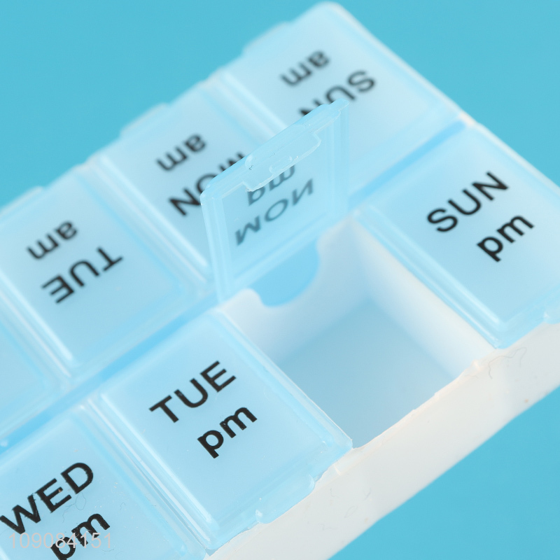 China wholesale portable travel weekly pill box medicine box