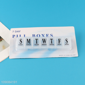 Good quality portable travel 7days plastic pill box medicine box