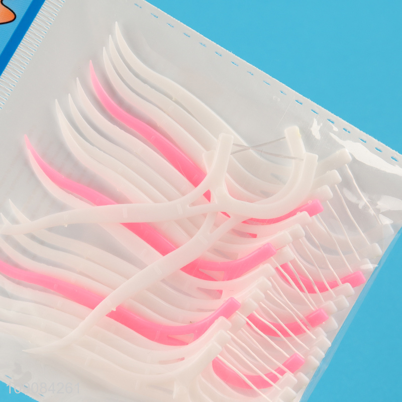 Good quality 20pcs teeth cleaning dental flosser toothpick set