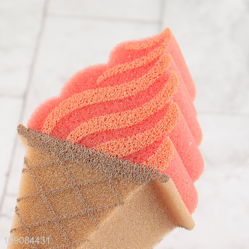 Top quality ice cream shape soft bath supplies bath sponge