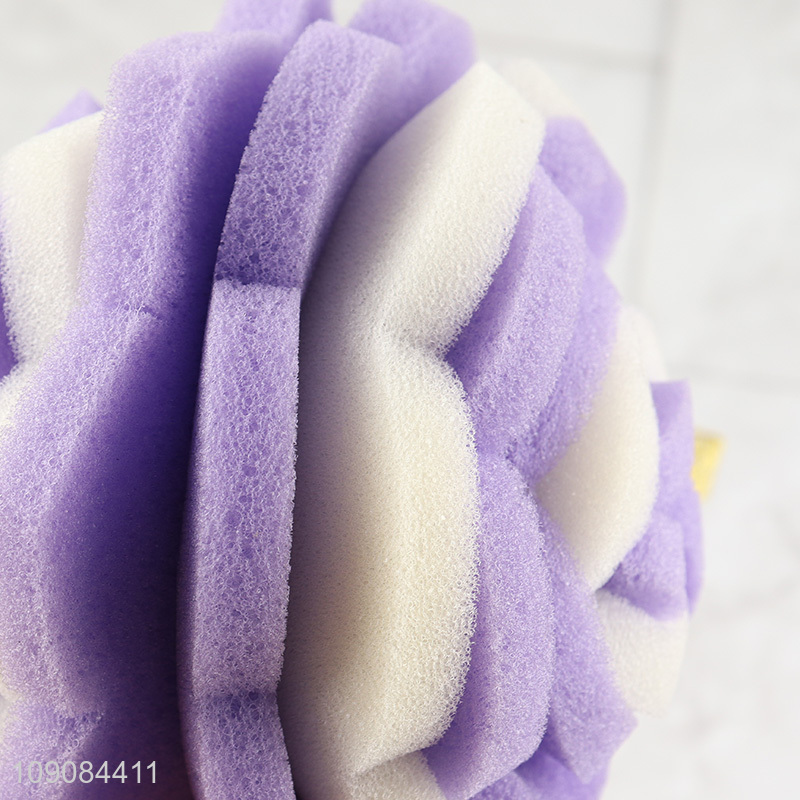Good quality flower shape dead skin remove bath sponge bath supplies