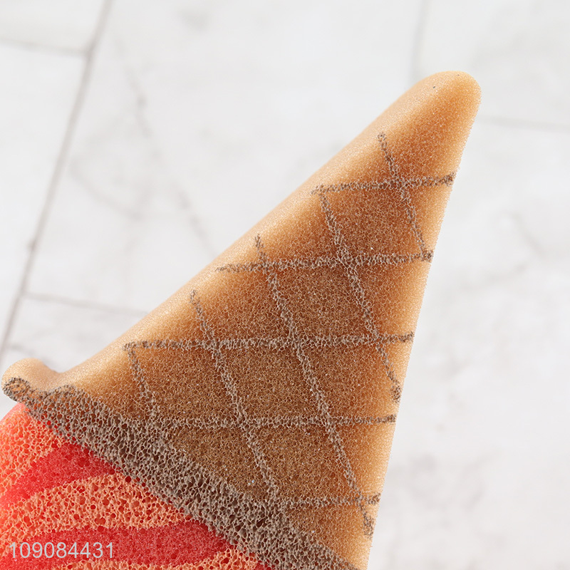 Top quality ice cream shape soft bath supplies bath sponge