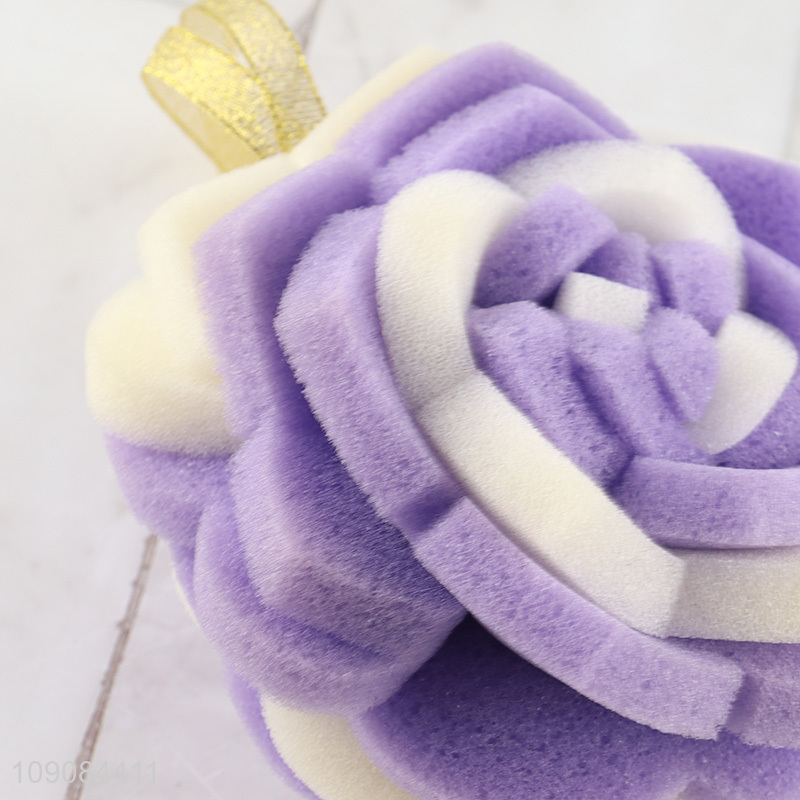 Good quality flower shape dead skin remove bath sponge bath supplies
