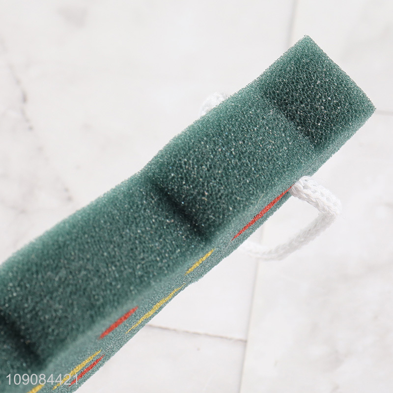 Good selling xmas tree shape soft bath sponge wholesale