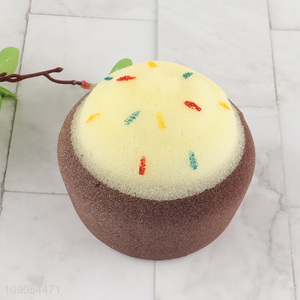 Good sale food shape soft body cleaning shower sponge bath sponge
