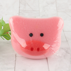 Online wholesale pig shape body cleaning shower sponge bath sponge