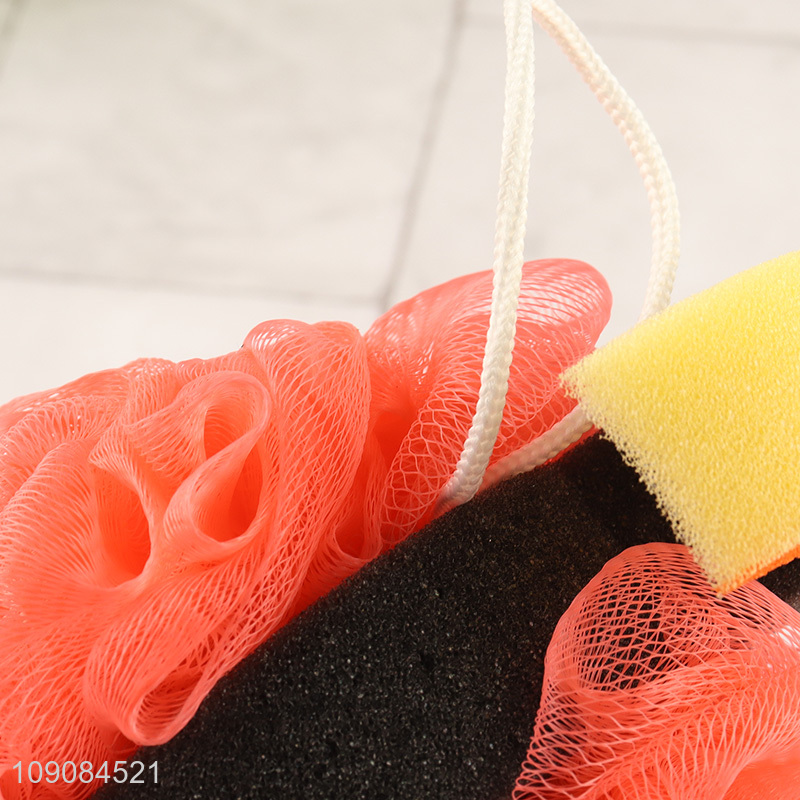 Factory price soft body cleaning shower sponge bath sponge bath flower
