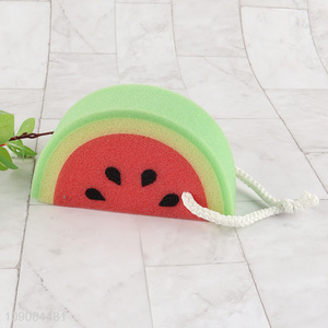 Yiwu market watermelon shape soft body cleaning shower sponge bath sponge