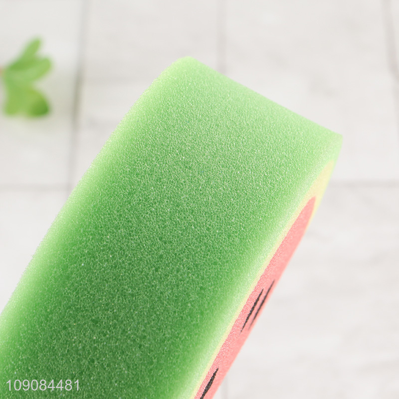 Yiwu market watermelon shape soft body cleaning shower sponge bath sponge