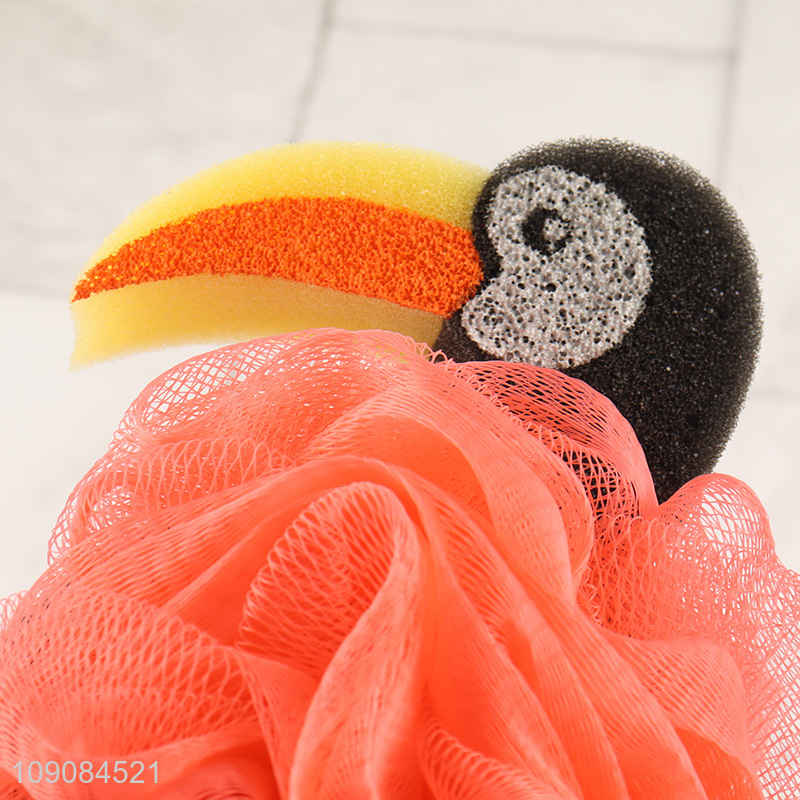 Factory price soft body cleaning shower sponge bath sponge bath flower