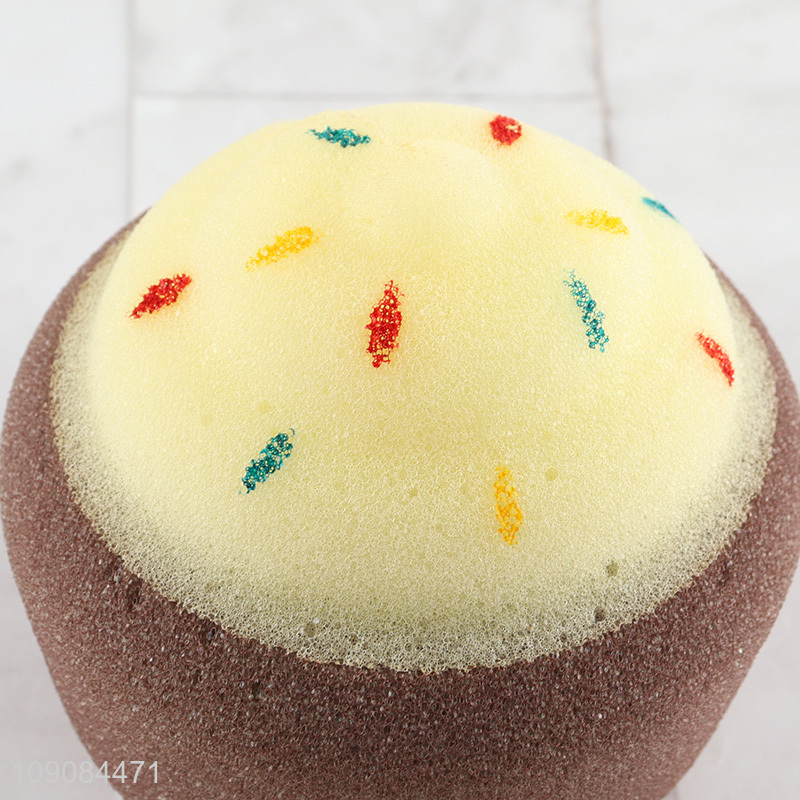 Good sale food shape soft body cleaning shower sponge bath sponge