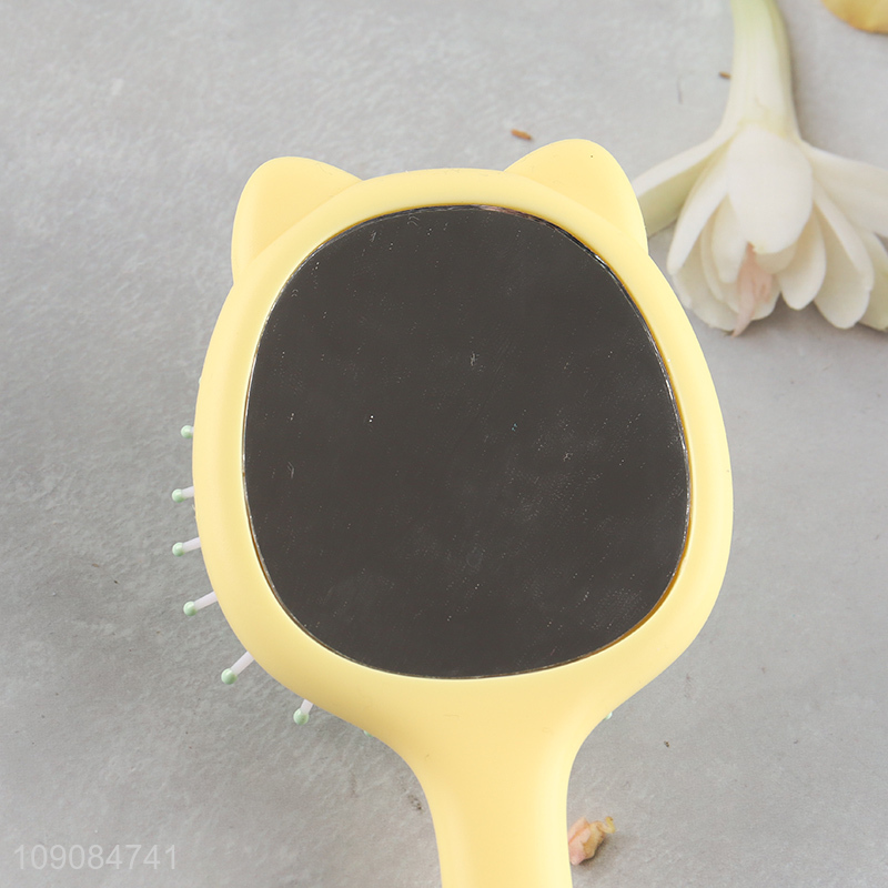 Best selling double-sided massage hair comb hair brush with makeup mirror