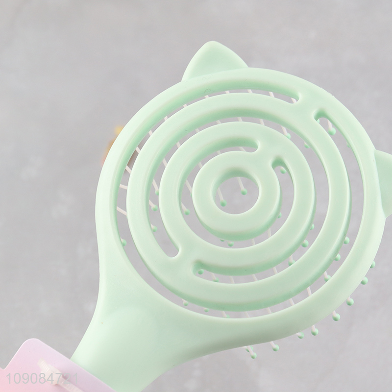 Yiwu market anti-static hollow hair comb hair brush for women