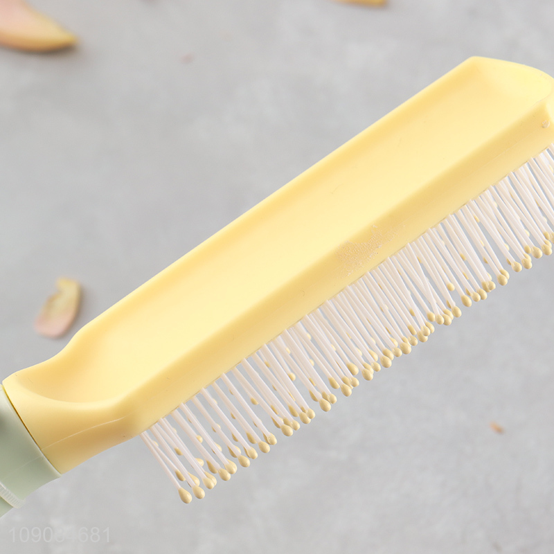 Top quality yellow women hair comb hair brush for curly hair