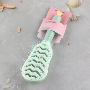 Top products hollow anti-static wide teeth hair comb hair brush