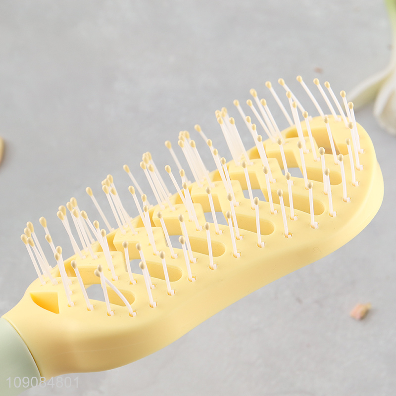 High quality anti-static hollow hair comb hair brush for girls